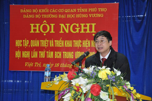 Hoi nghi hoc tap, quan triet Nghi quyet Hoi nghi lan thu 8 Ban Chap hanh Trung uong Dang (khoa XI)