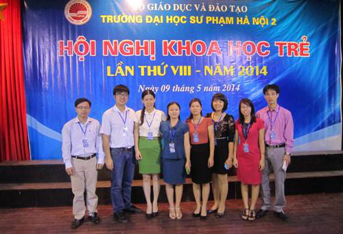 Giang vien Truong Dai hoc Hung Vuong tham gia Hoi nghi Khoa hoc tre Truong Dai hoc Su pham Ha Noi 2 lan thu VIII nam 2014