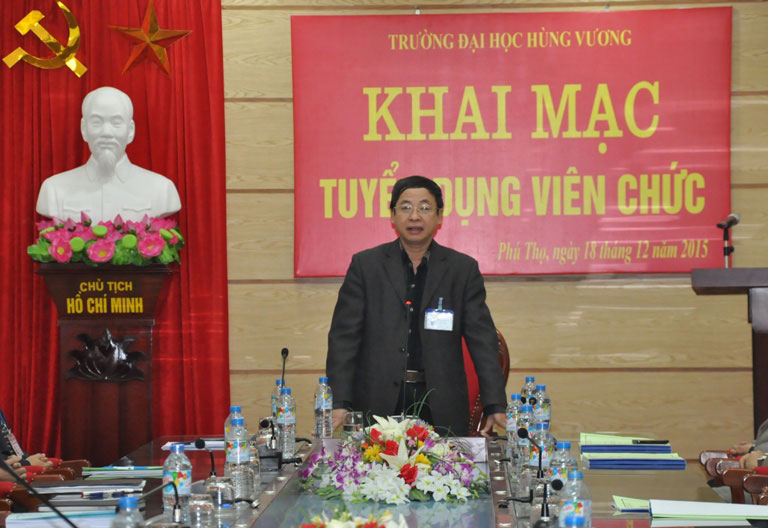 Truong Dai hoc Hung Vuong to chuc Khai mac tuyen dung vien chuc nam 2015